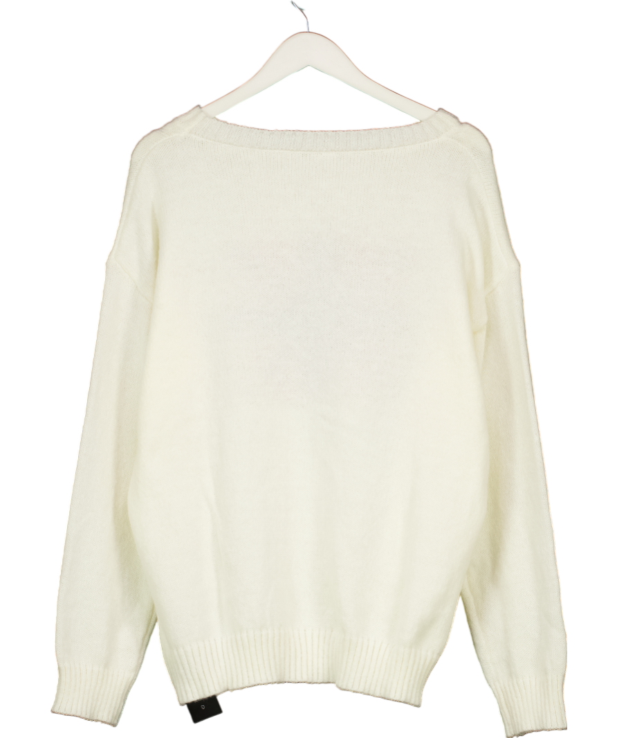 Cream Union Jack Sweater UK L