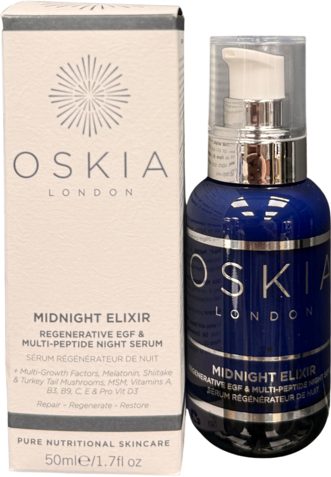 Oskia Midnight Elixir Egf Regenerative & Multi-peptide Night Serum Universal 50ml
