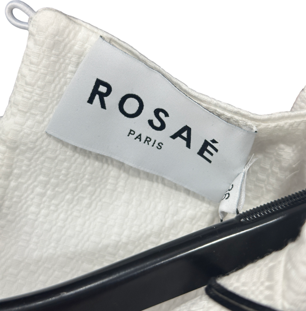 ROSAÉ PARIS White Le Amandiers Sleeveless Top UK 8