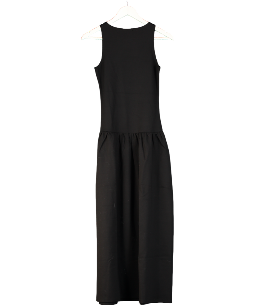 4th & Reckless Black Jersey Drop Waist Dress- Shannon UK 8