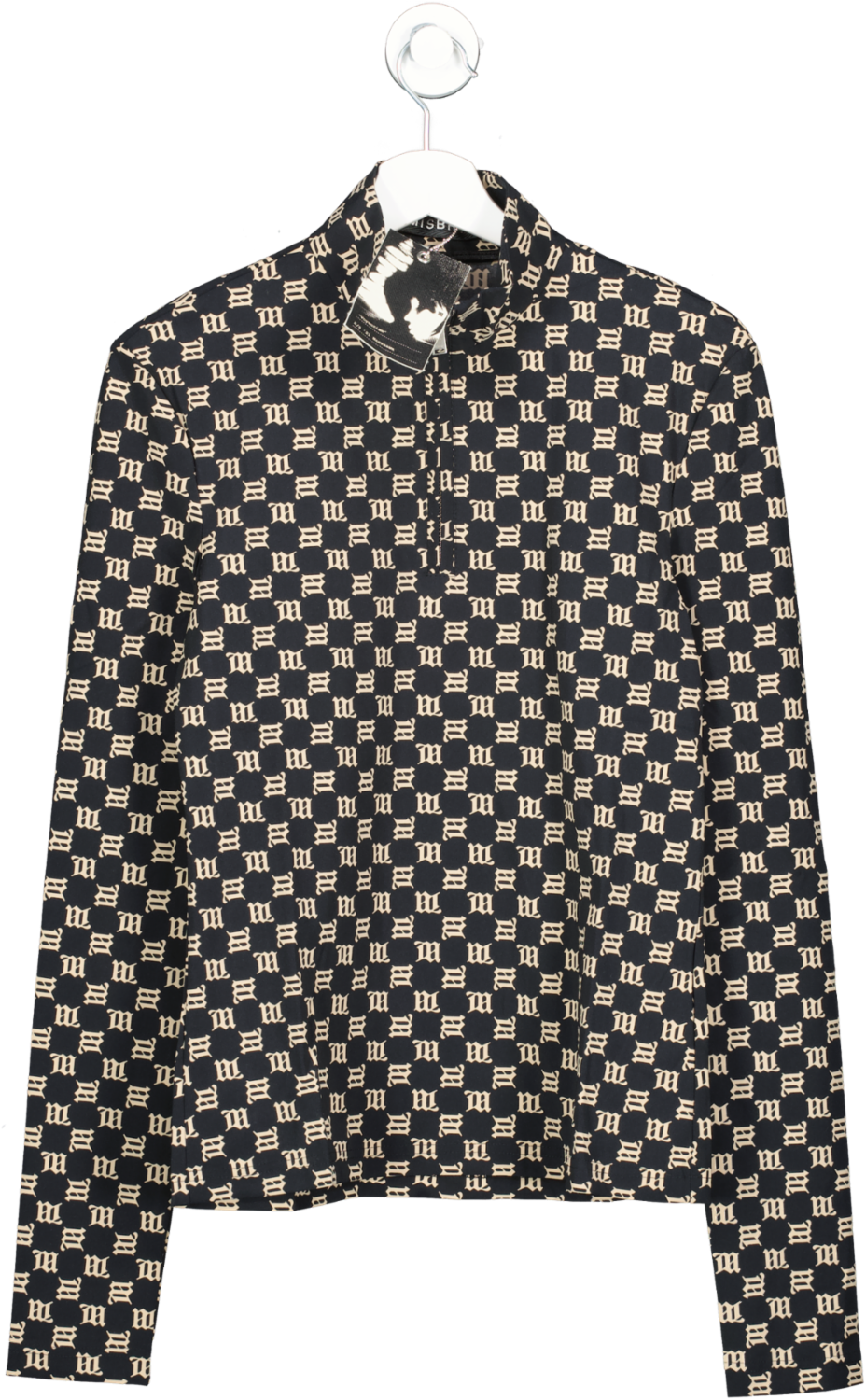 MISBHV Black Monogram Slim Longsleeve BNWT UK XS