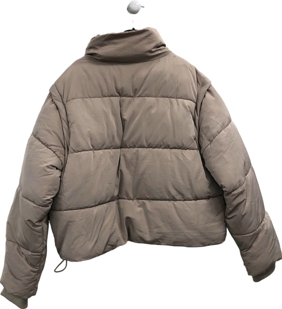 Gymking Beige Puffer Jacket UK 10