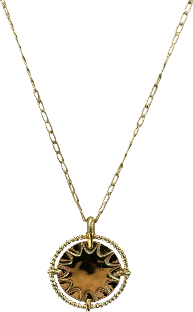 Monica Vinader Gold Talisman Sun Chain Necklace One Size