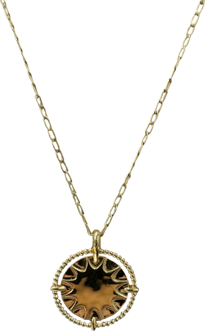 Monica Vinader Gold Talisman Sun Chain Necklace One Size