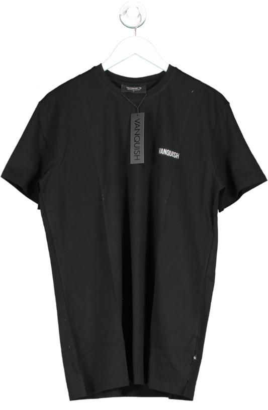 Vanquish Black Classic Slim Fit T Shirt UK L