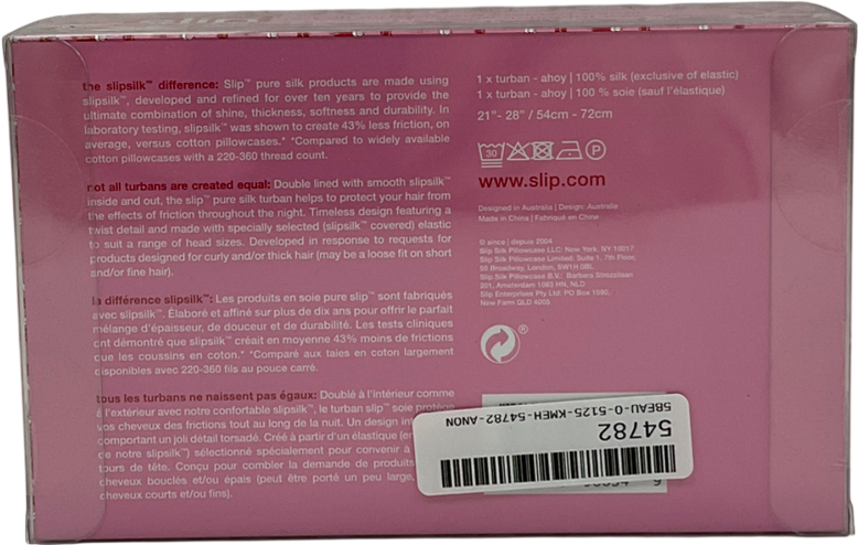 Slip Pure Silk Turban One size