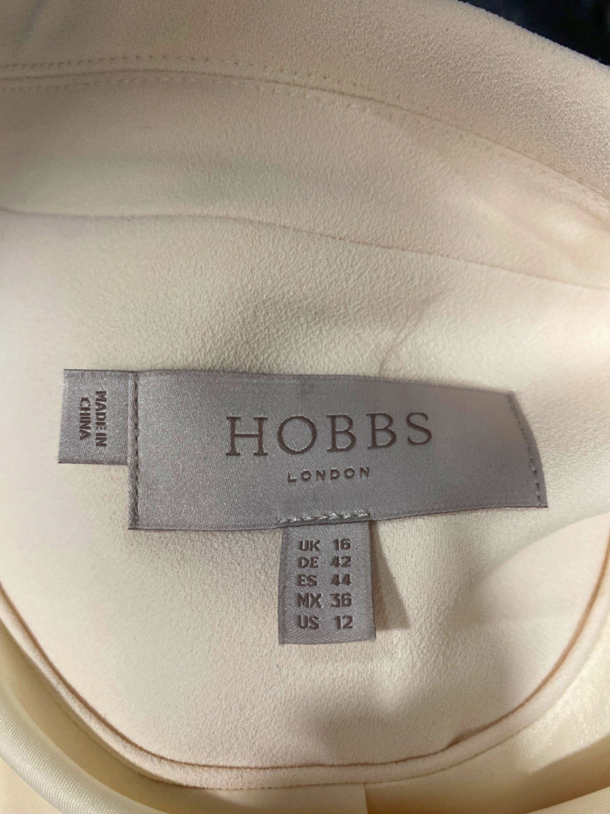 Hobbs Cream Blazer UK 16