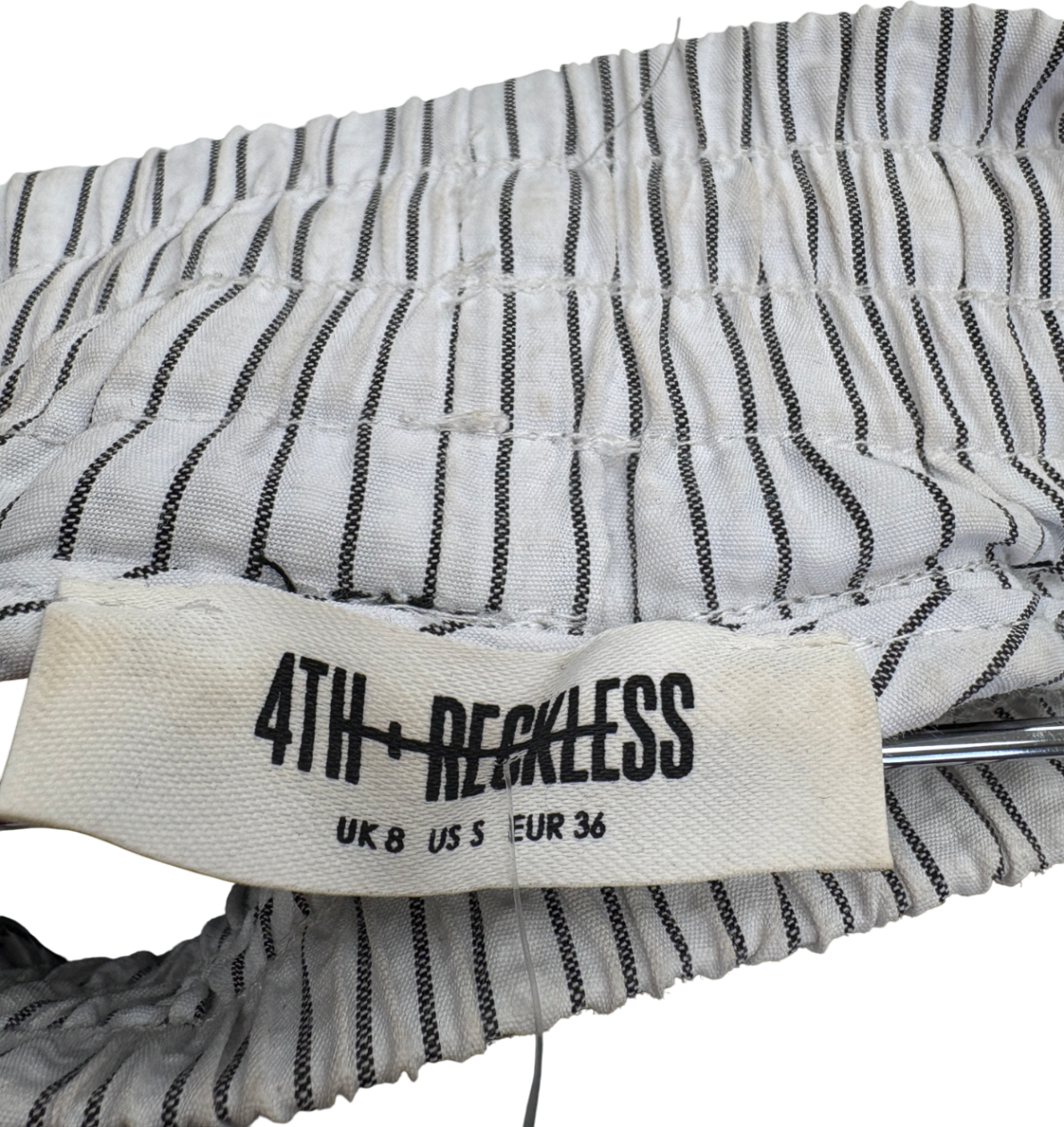 4th & Reckless Black Bianca Trousers UK 8