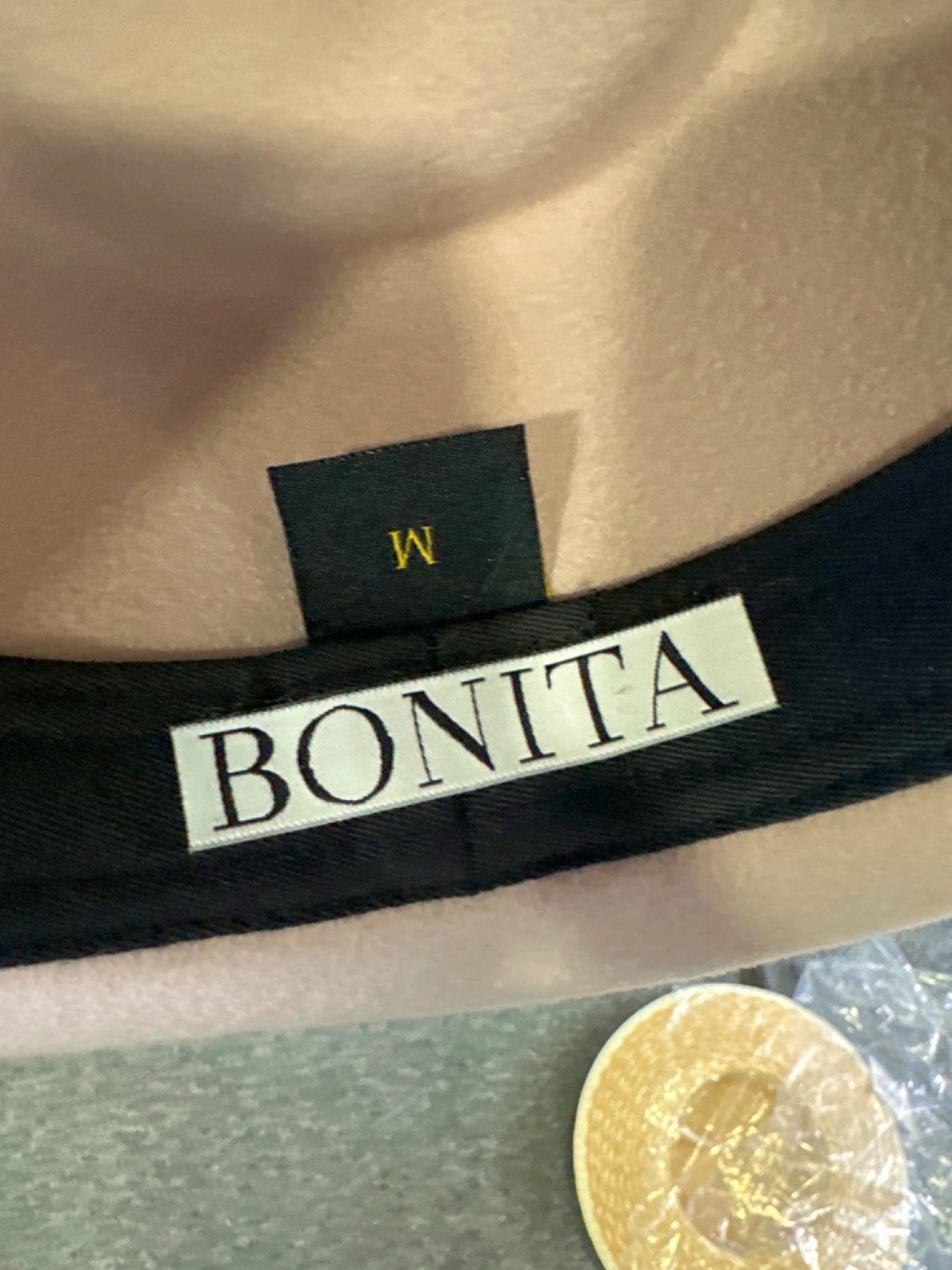 Bonita Cream Bride Fedora Hat UK M