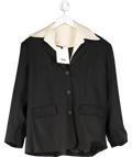 ELEH Black Jacket With Removable Collar UK S/M