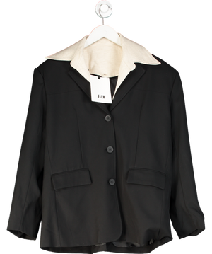 ELEH Black Jacket With Removable Collar UK S/M
