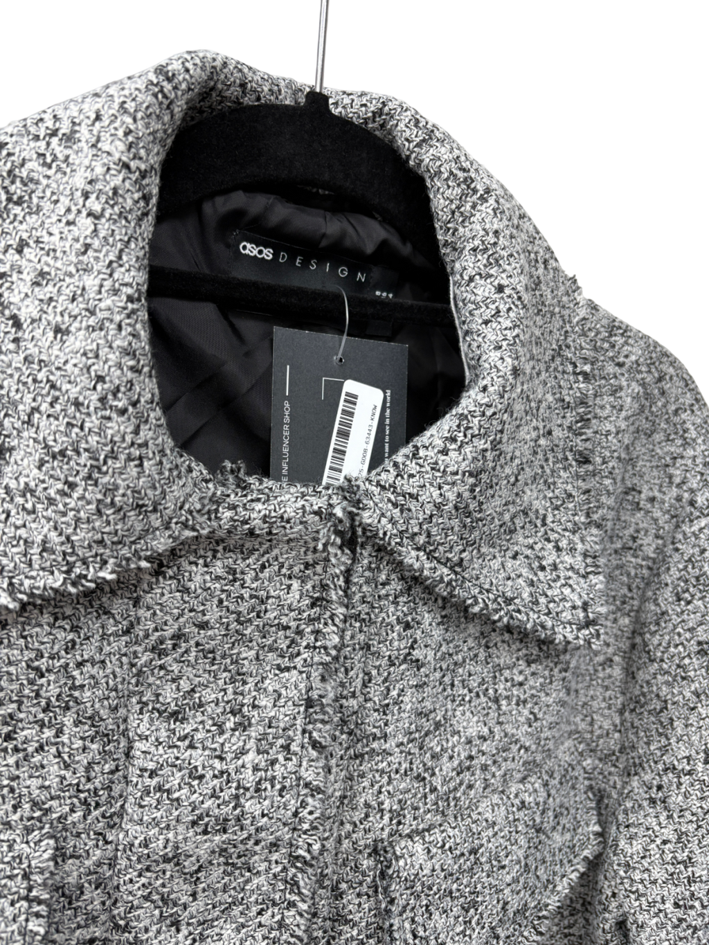 ASOS Grey Boucle Jacket UK 8