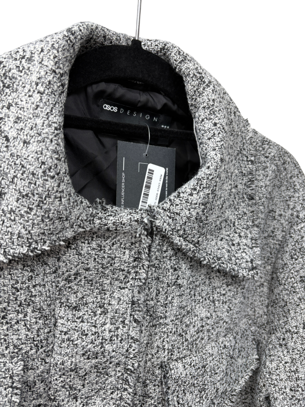 ASOS Grey Boucle Jacket UK 8