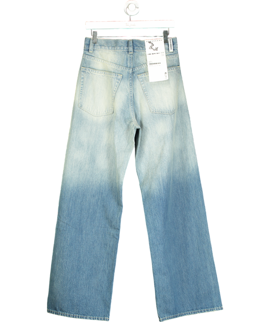 Cheap Monday Blue Wide Leg Faded Jeans W31