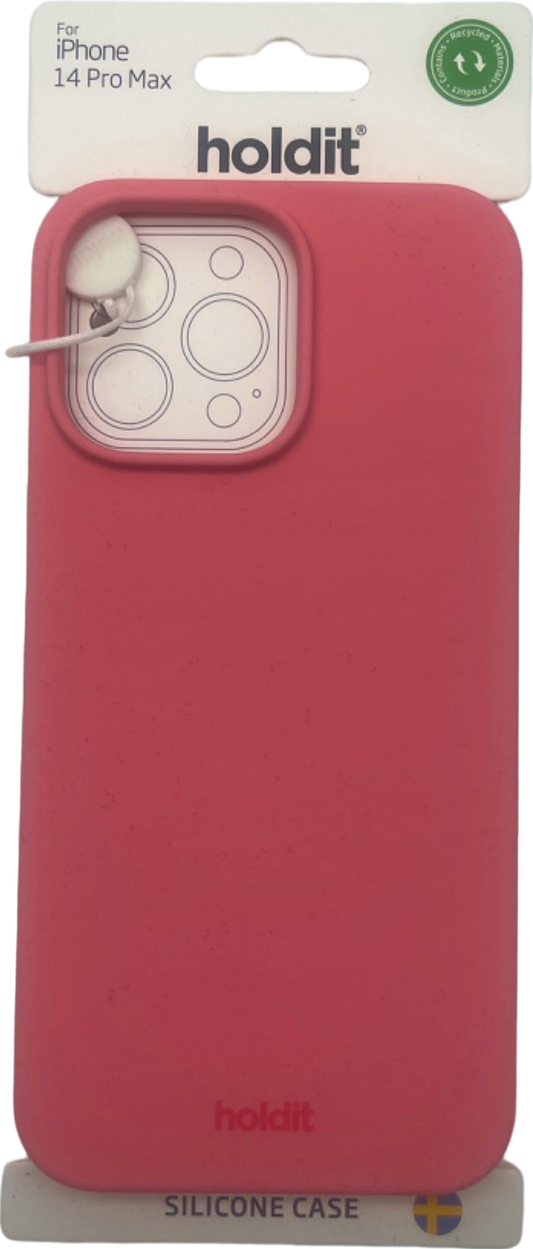 Holdit Pink Silicone Case for iPhone 14 Pro Max