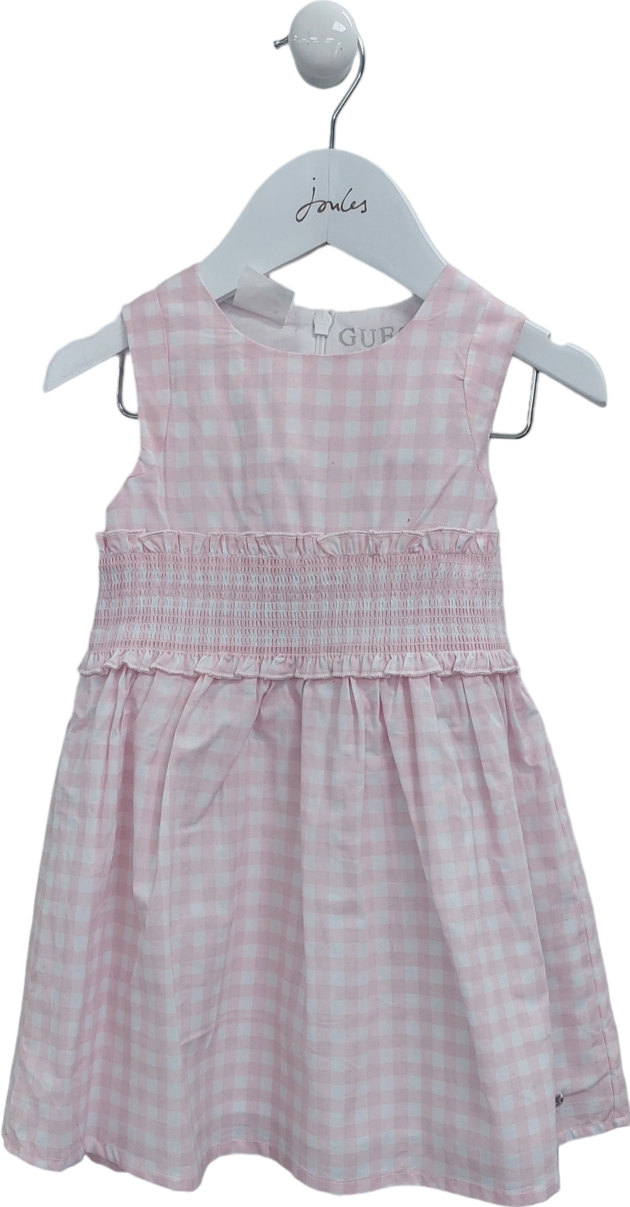 Guess Pink Checked Dress 2 Yrs