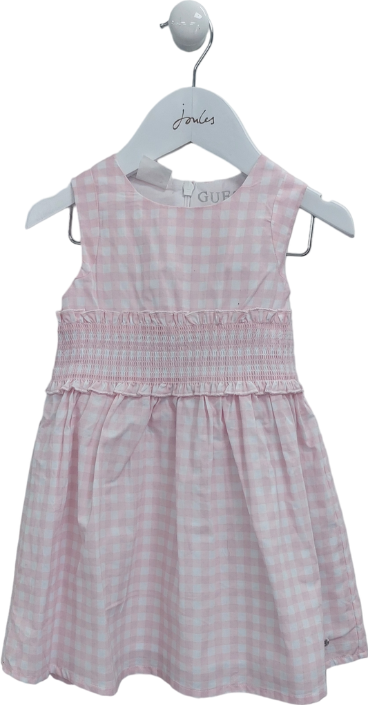 Guess Pink Checked Dress 2 Yrs