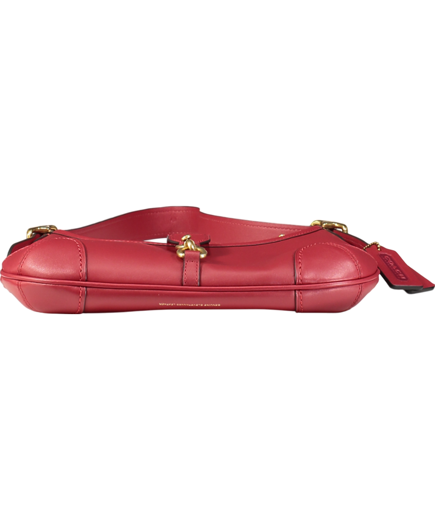 Coach Red Hamptons Hobo Bag One Size