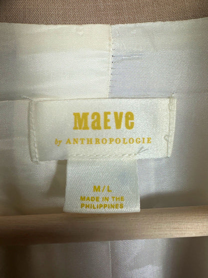Anthropologie Maeve Beige Blazer UK M/L