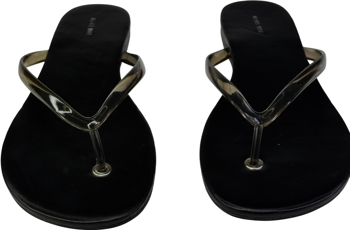 Black Alias Mae Henry Thong Flip Flops UK 6 EU 39 👠