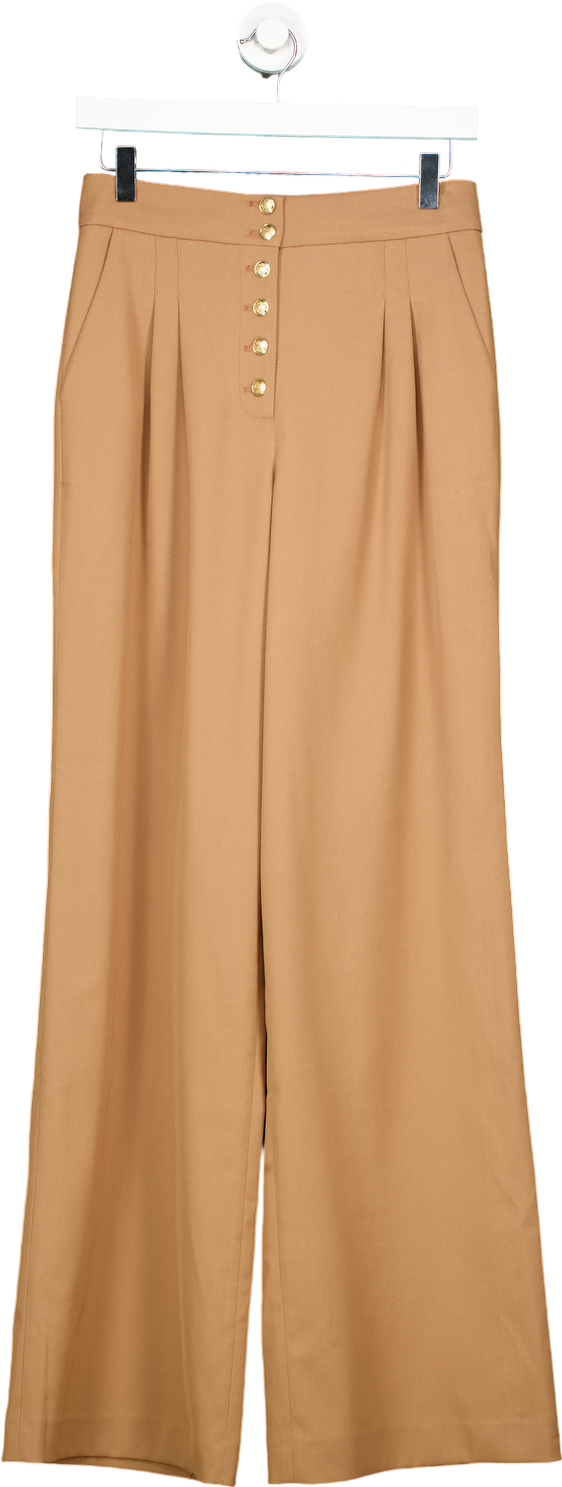 Ted Baker Camel Wide Leg Trousers UK 10