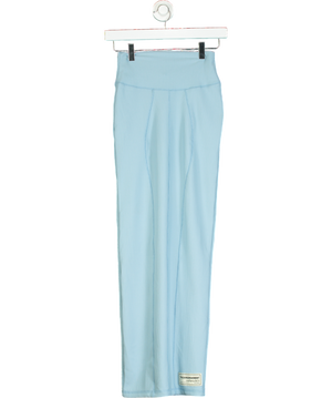 The Giving Movement Blue Panelled Ribbed Soft Skin Tube Skirt UK S