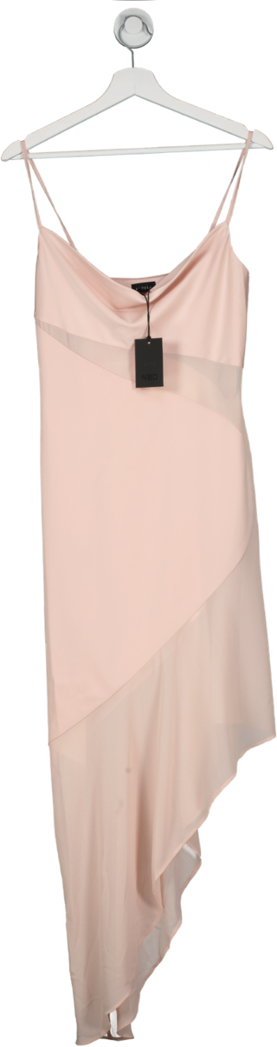 NBD Pink Delfino Slip Dress UK S