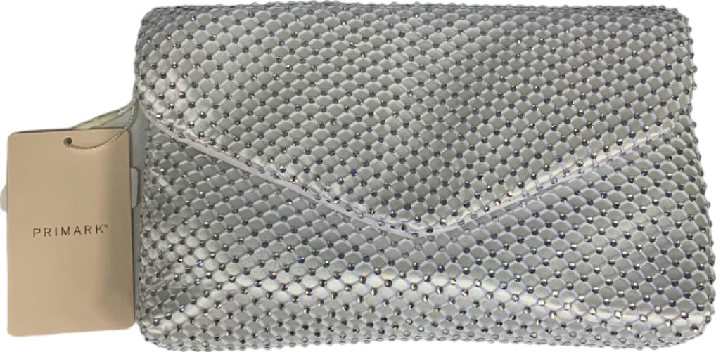 Primark Silver Mesh Evening Bag One Size
