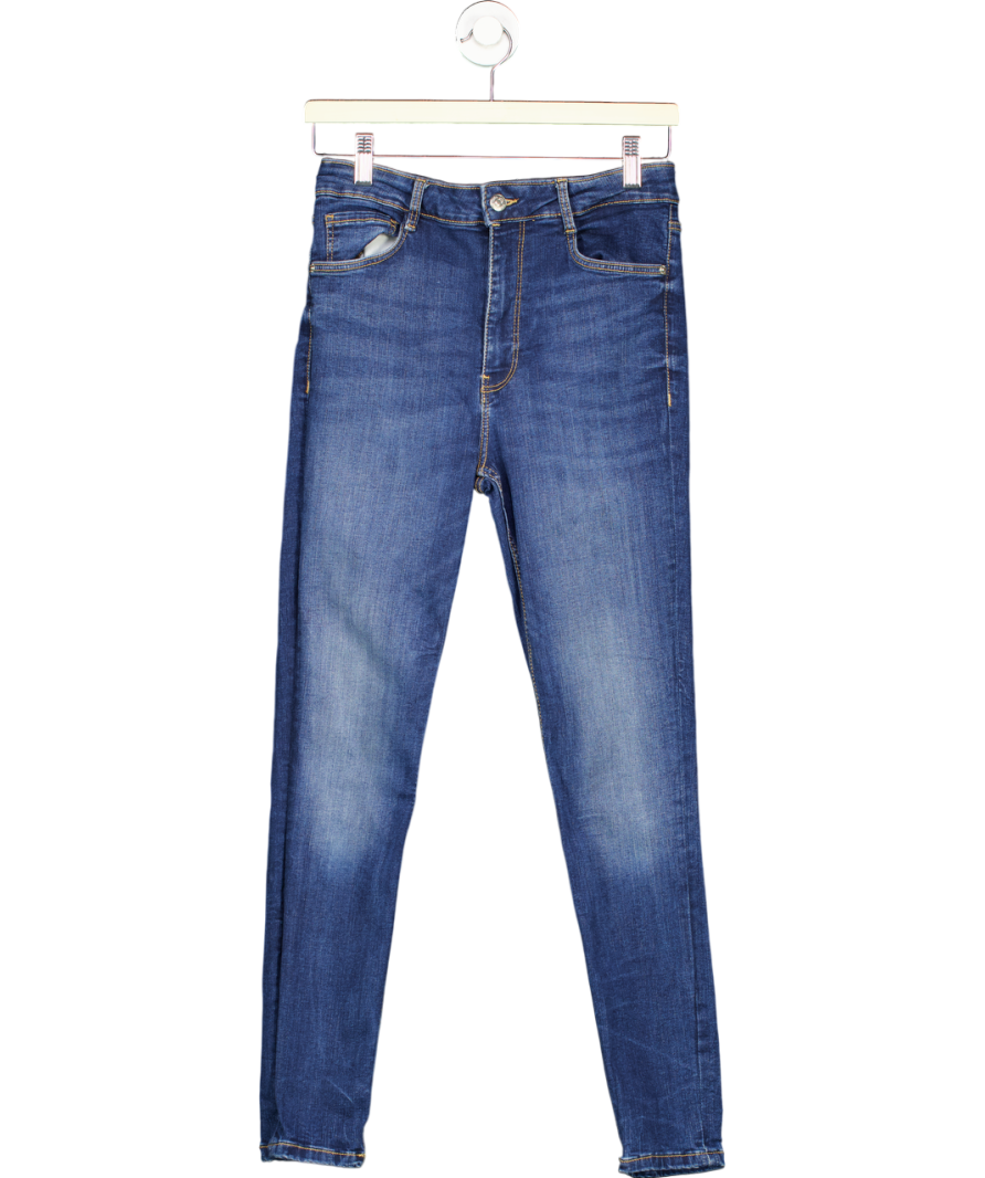 ZARA Blue Stretch Skinny Jeans UK 12