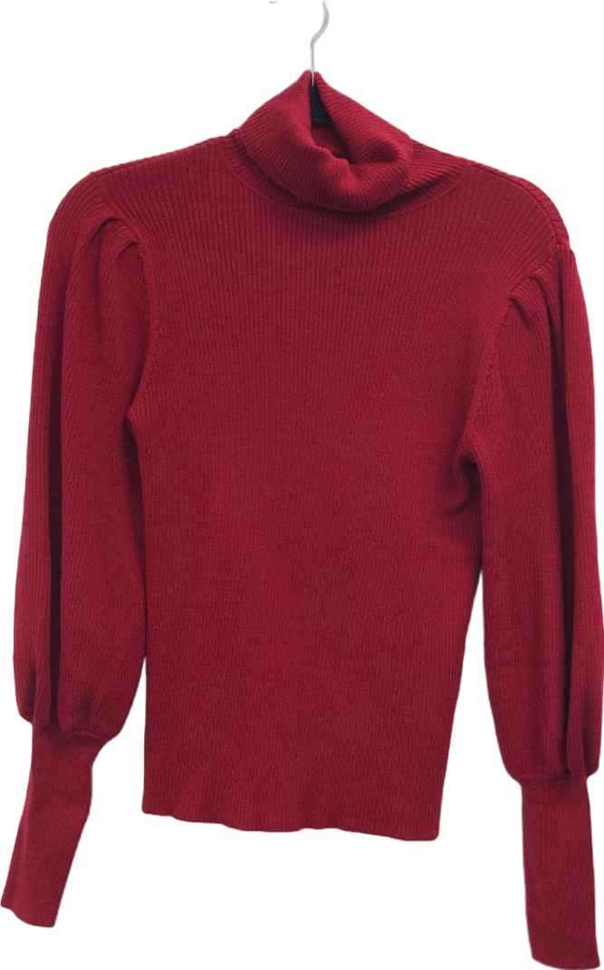 Cefinn Red Roll Neck Jumper UK S