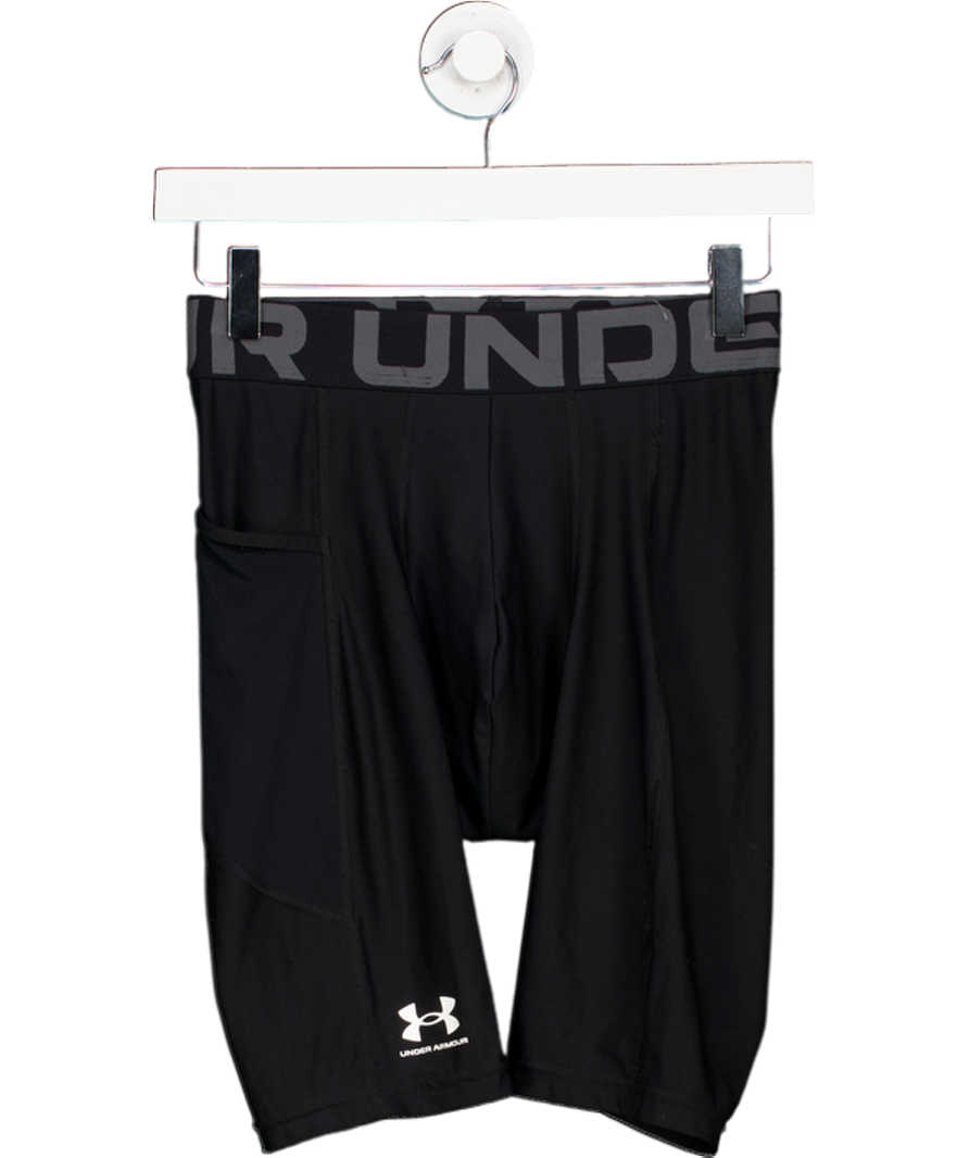 Under Armour Black Heatgear Pocket Long Shorts UK S