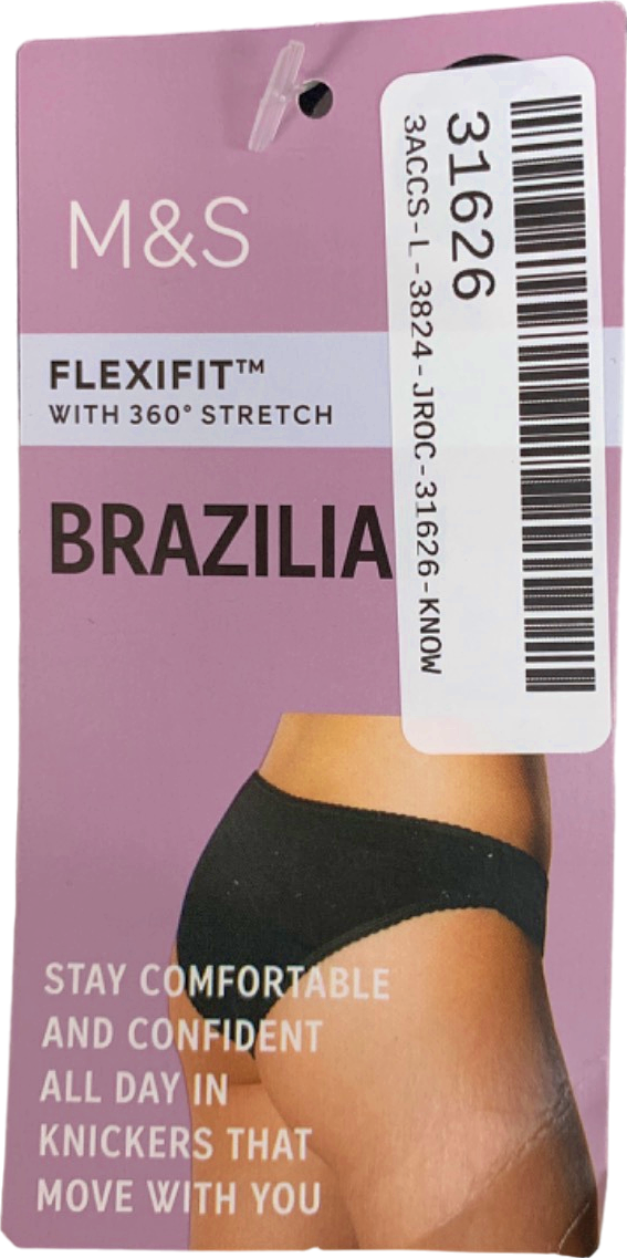M&S Mixed Colours Flexifit Brasilia Knickers UK 8