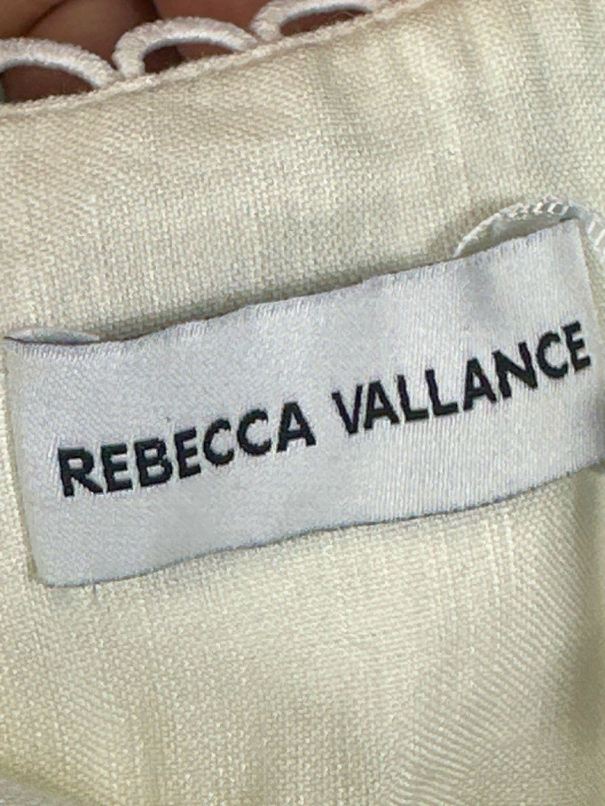 Rebecca Vallance White Giovanni halterneck midi dress UK 14