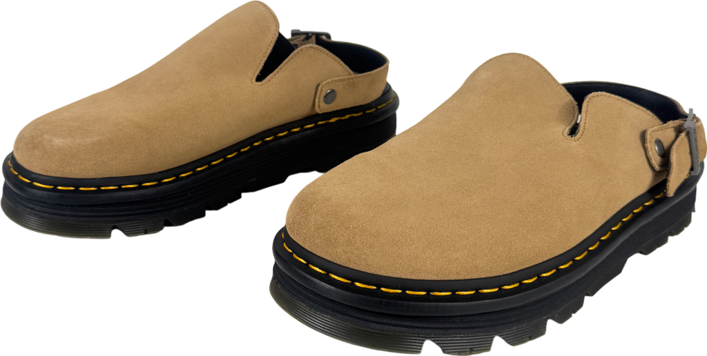 Dr Martens Nude Zebzag Suede Casual Slingback Platform Mules UK 10 EU 44