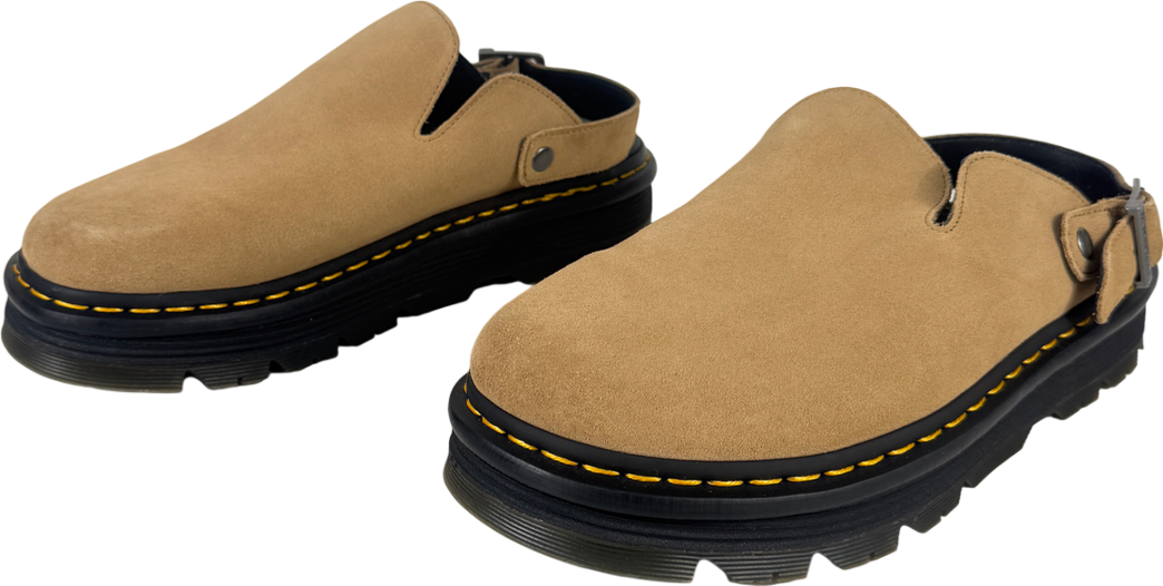 Dr Martens Nude Zebzag Suede Casual Slingback Platform Mules UK 10 EU 44
