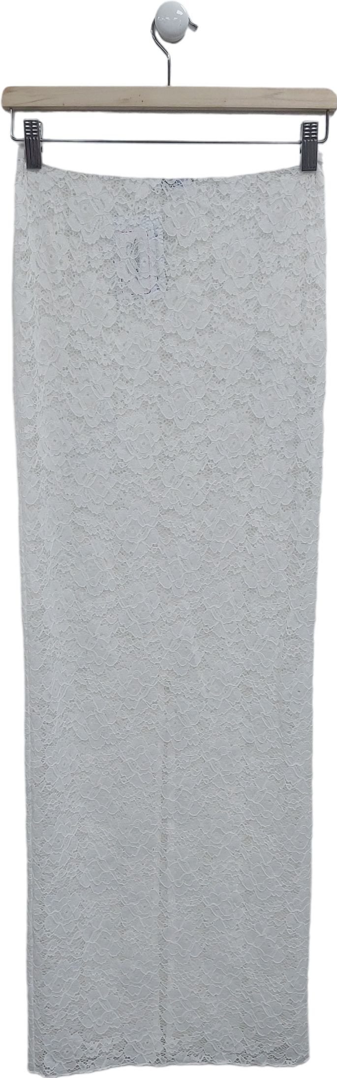 SLA the label White Lace Maxi Skirt UK XXS