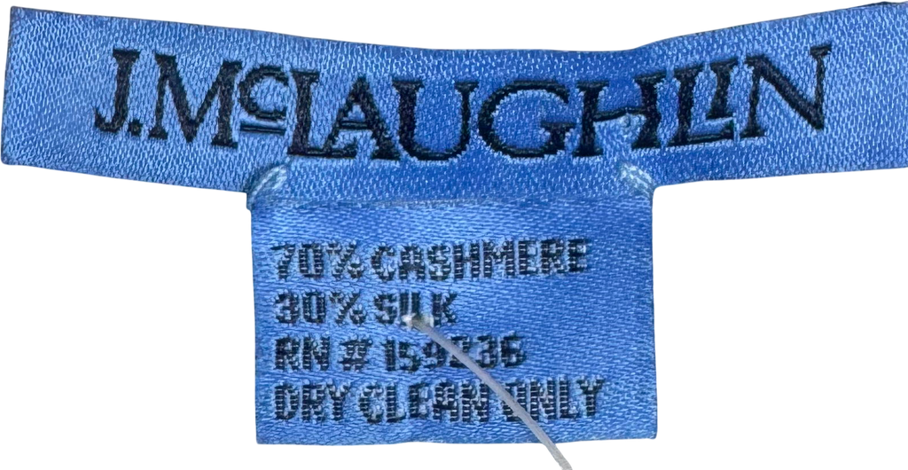 J.McLaughlin Cream Cashmere Scarf One Size