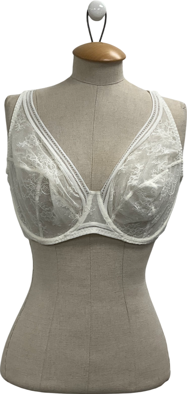 Maison Lejaby White Sin New Wired Full Cup Bra UK 38F