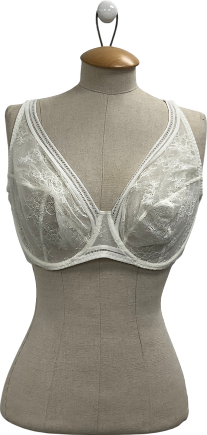 Maison Lejaby White Sin New Wired Full Cup Bra UK 38F