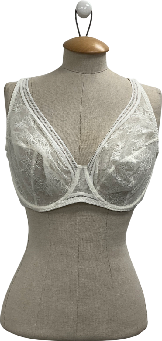 Maison Lejaby White Sin New Wired Full Cup Bra UK 38F