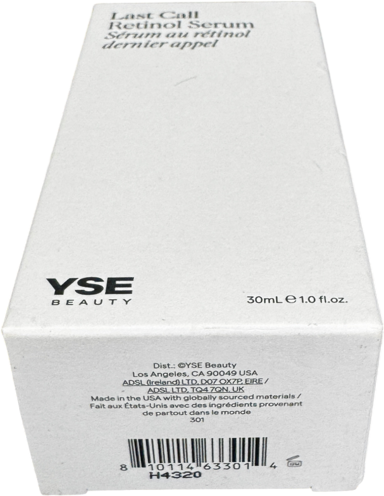 YSE SKINCARE Last Call Gentle Daily Retinol Serum 30ML