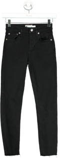 AGOLDE Black Sophie Crop Jeans Size W24