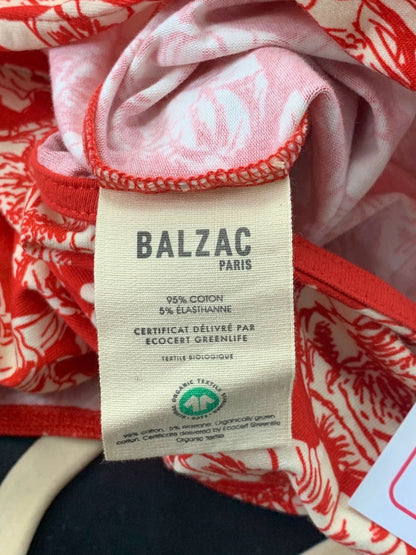 Balzac Red Floral Bodysuit UK S