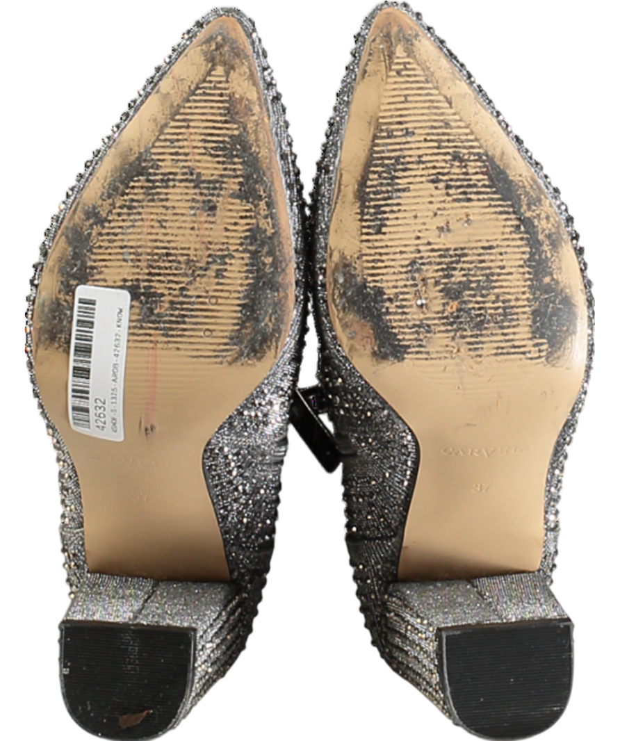 Carvela Grey Shine Embellished Ankle Boots UK 4 EU 37 👠