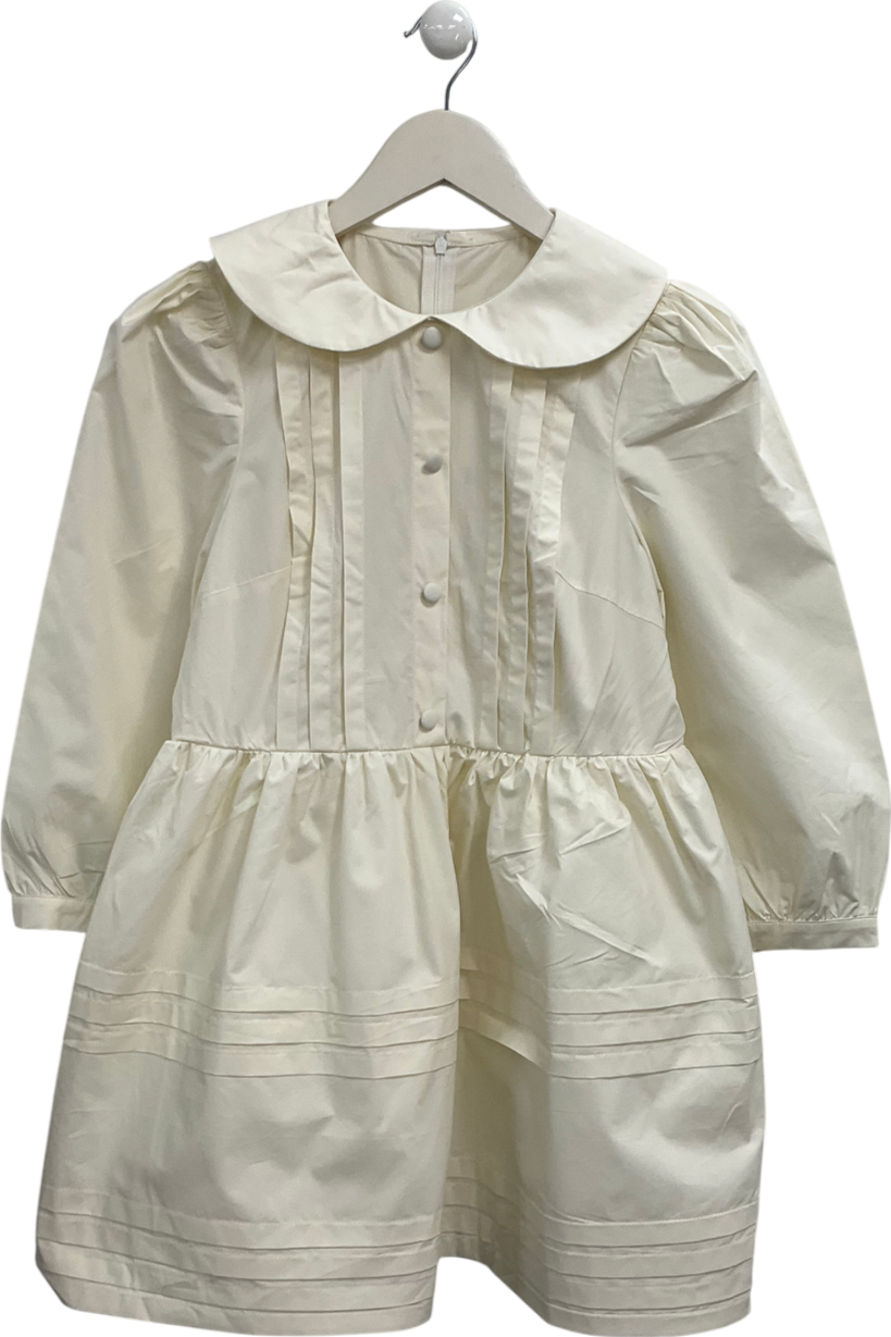 Cider Cream Collared Mini Dress UK XS