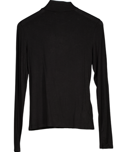 MANGO Black Turtleneck Long Sleeved T-shirt UK M