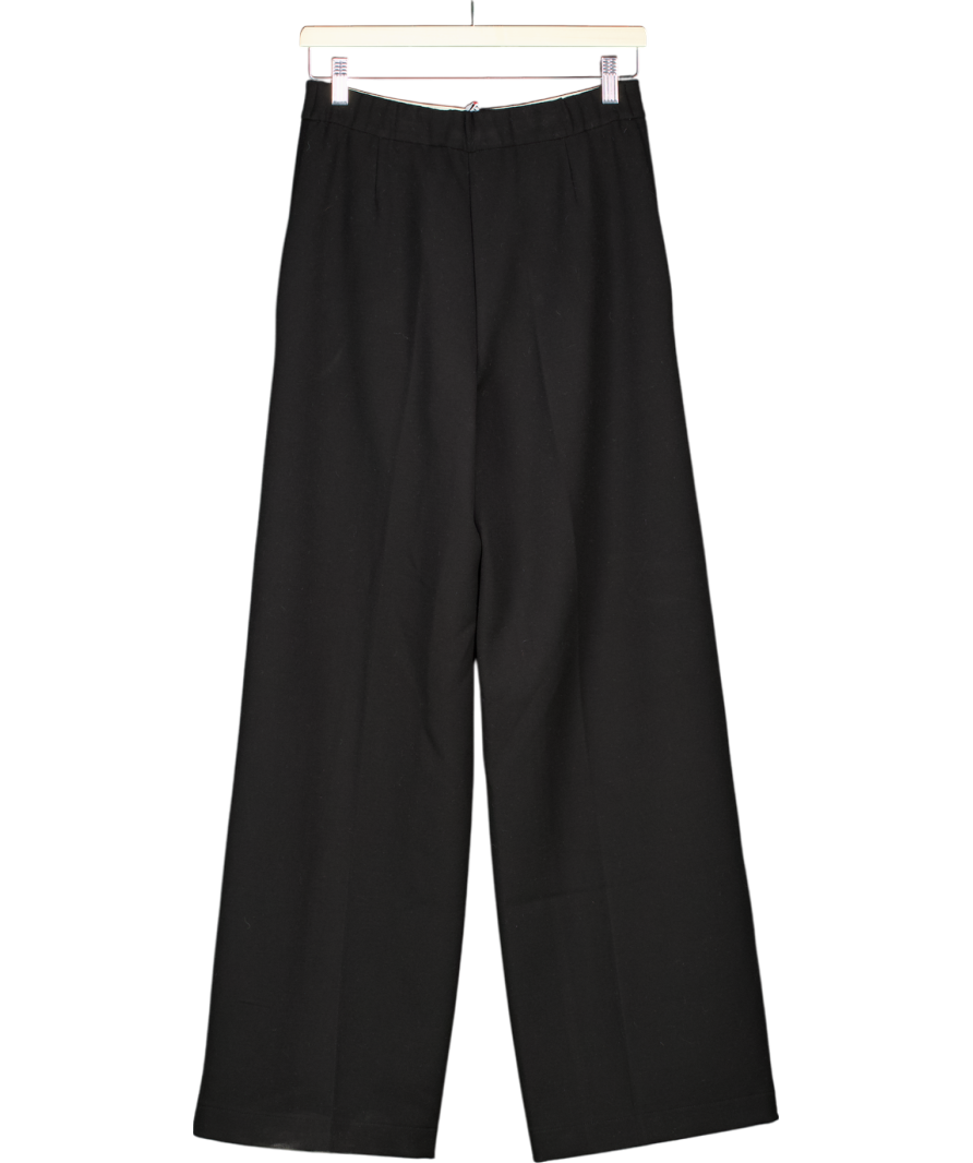 liviana conti Black Pantalone Donna Wide Leg Trousers UK 8