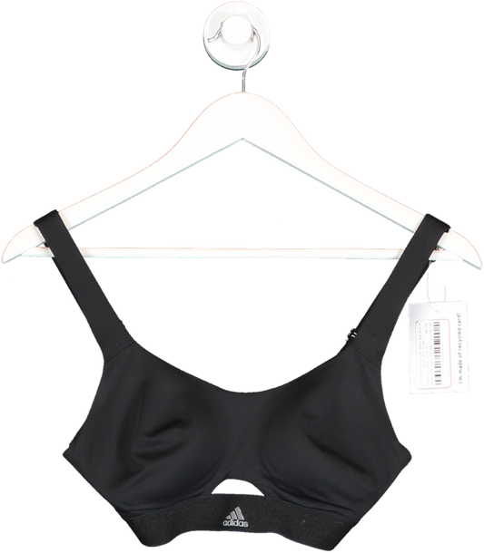 adidas Black Stronger For It Soft Sports Bra With Convertible Straps No Size
