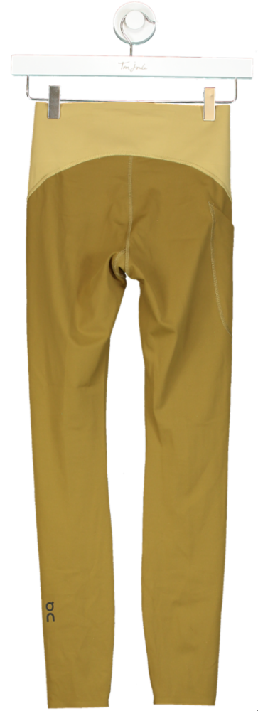 On-Running Yellow Run On Clouds Independent Tights UK XS