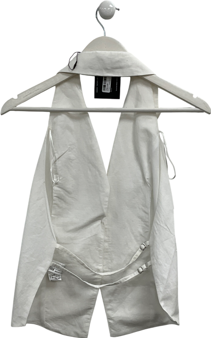 ZARA White Waist-coat UK S
